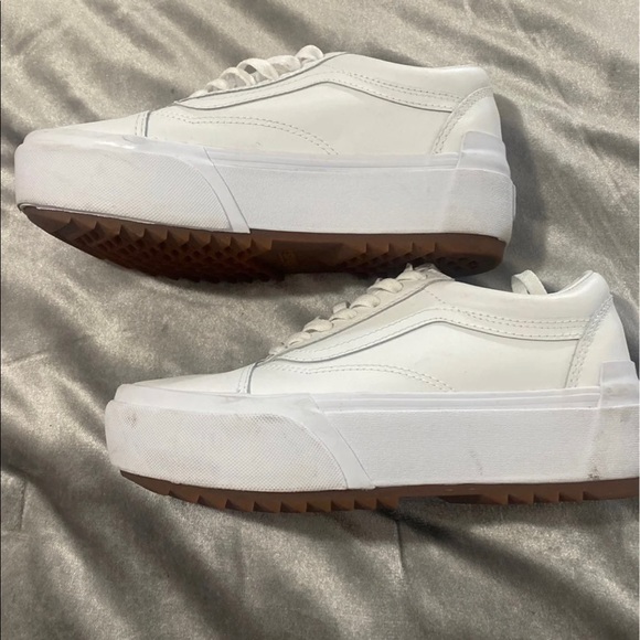 COPY - Vans White Platform - Picture 2 of 3